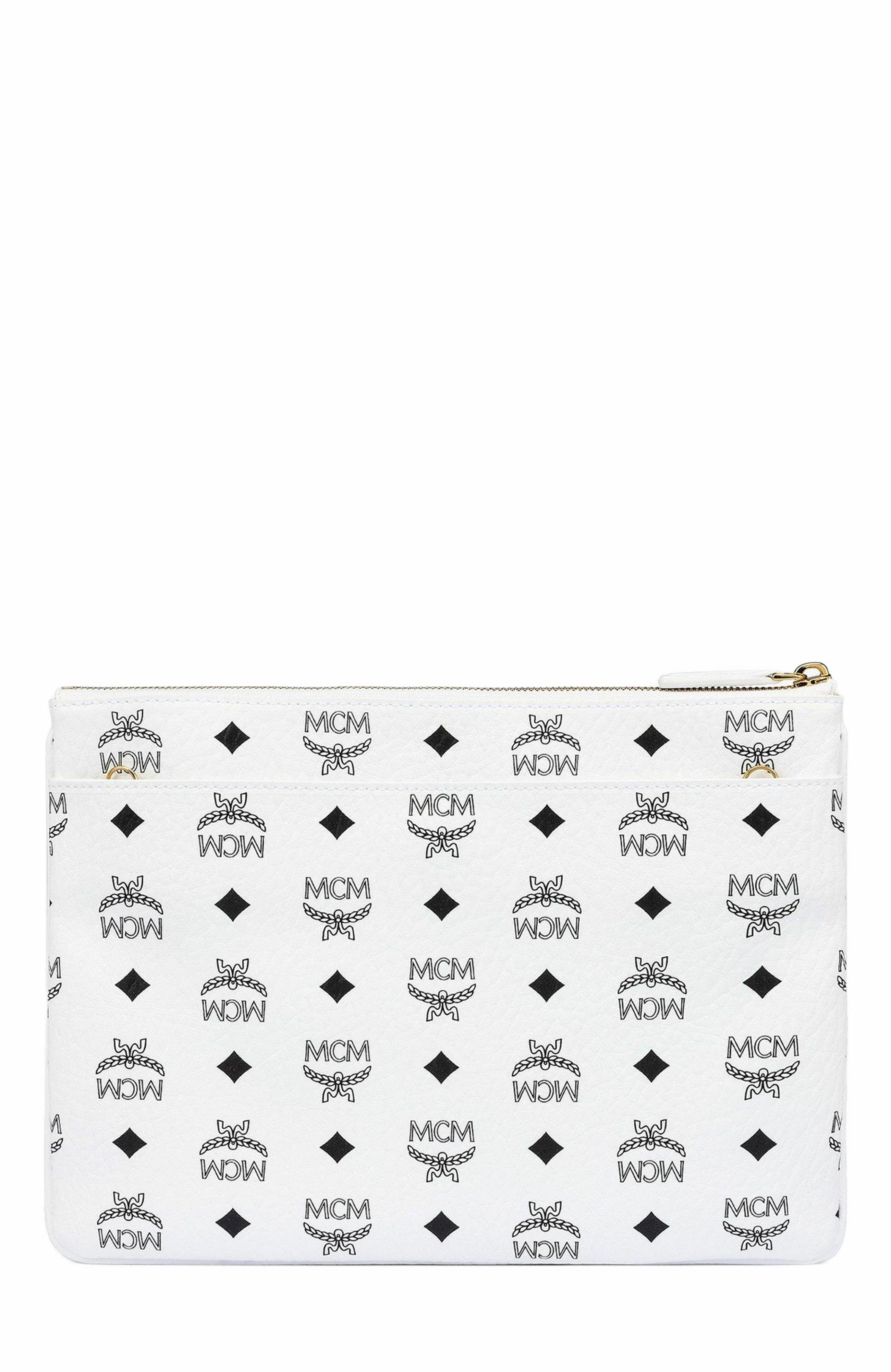 MCM Crossbody Pouch in Visetos Original, Alternate, color, 