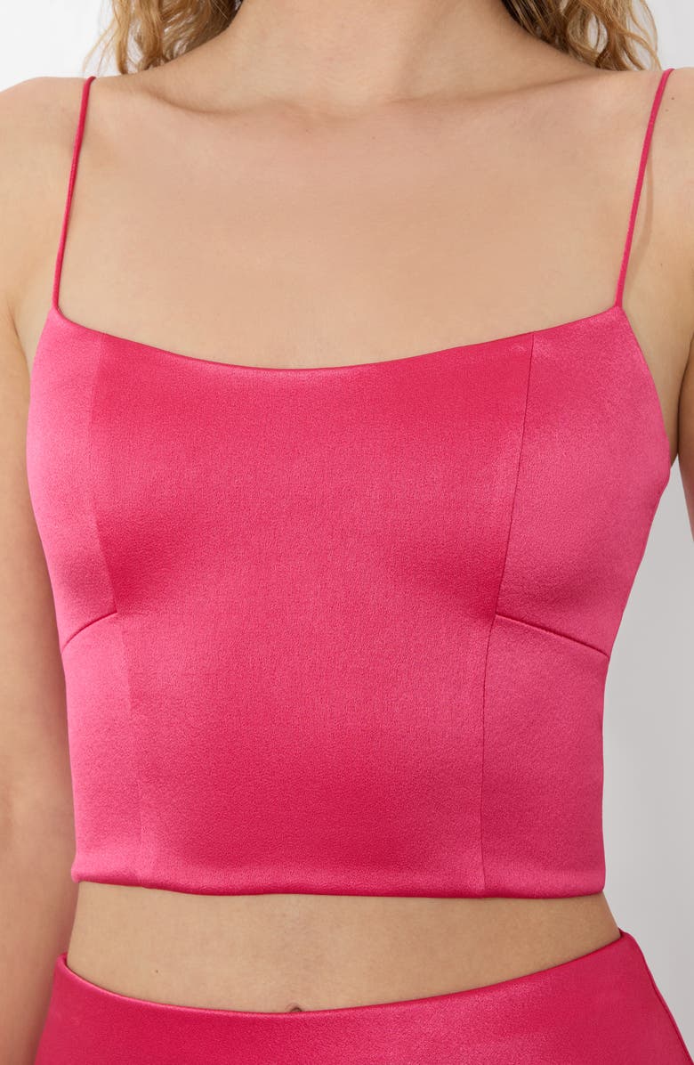 Alice + Olivia Saylor Camisole, Alternate, color, Raspberry