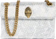 KG Kurt Geiger Mini Fabric Kensington Crystal Crossbody Bag