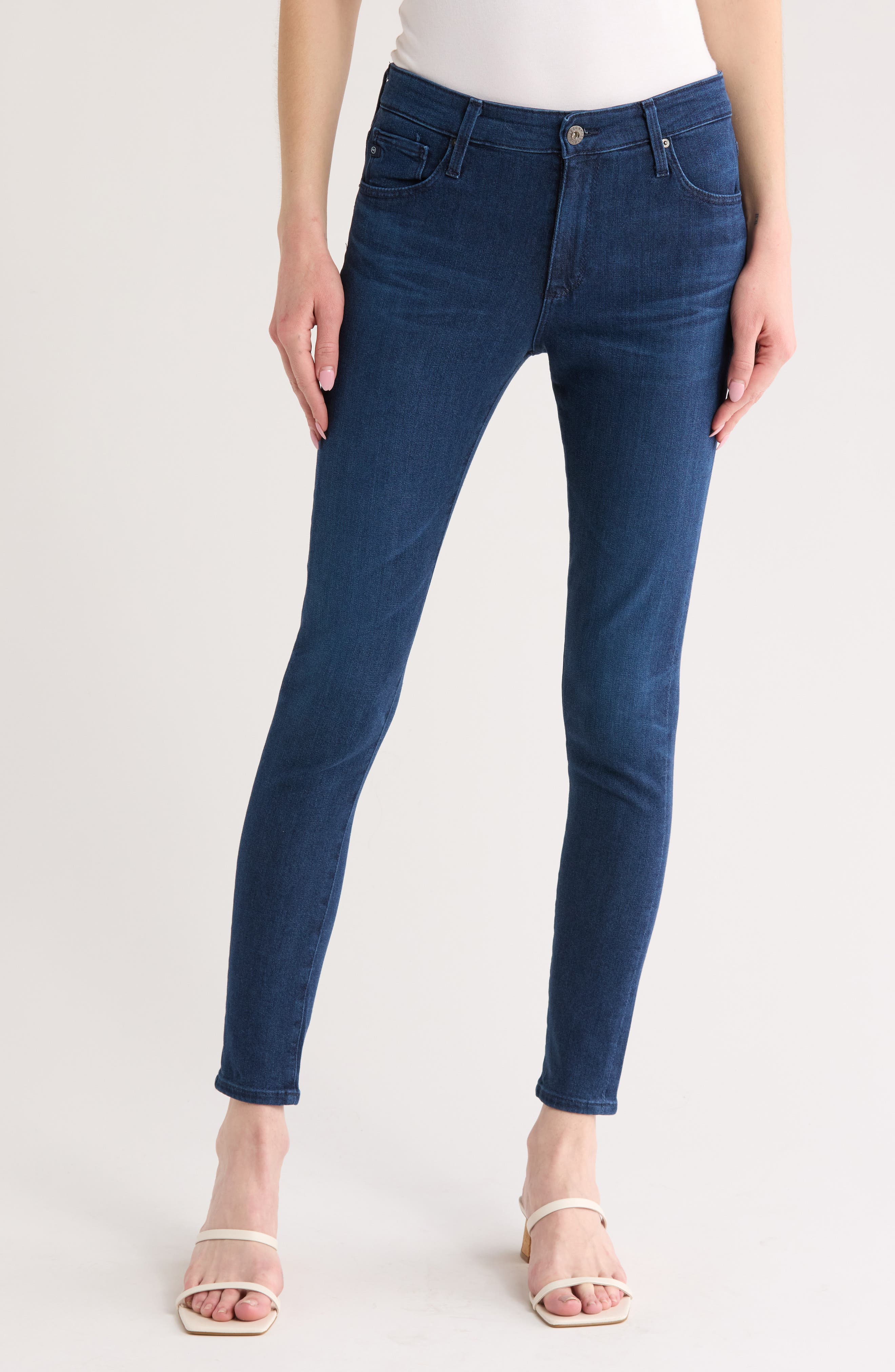AG Farrah High Waist Ankle Skinny Jeans