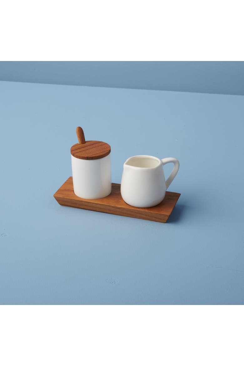 Amelia Cream & Sugar Set, Alternate, color, Brown