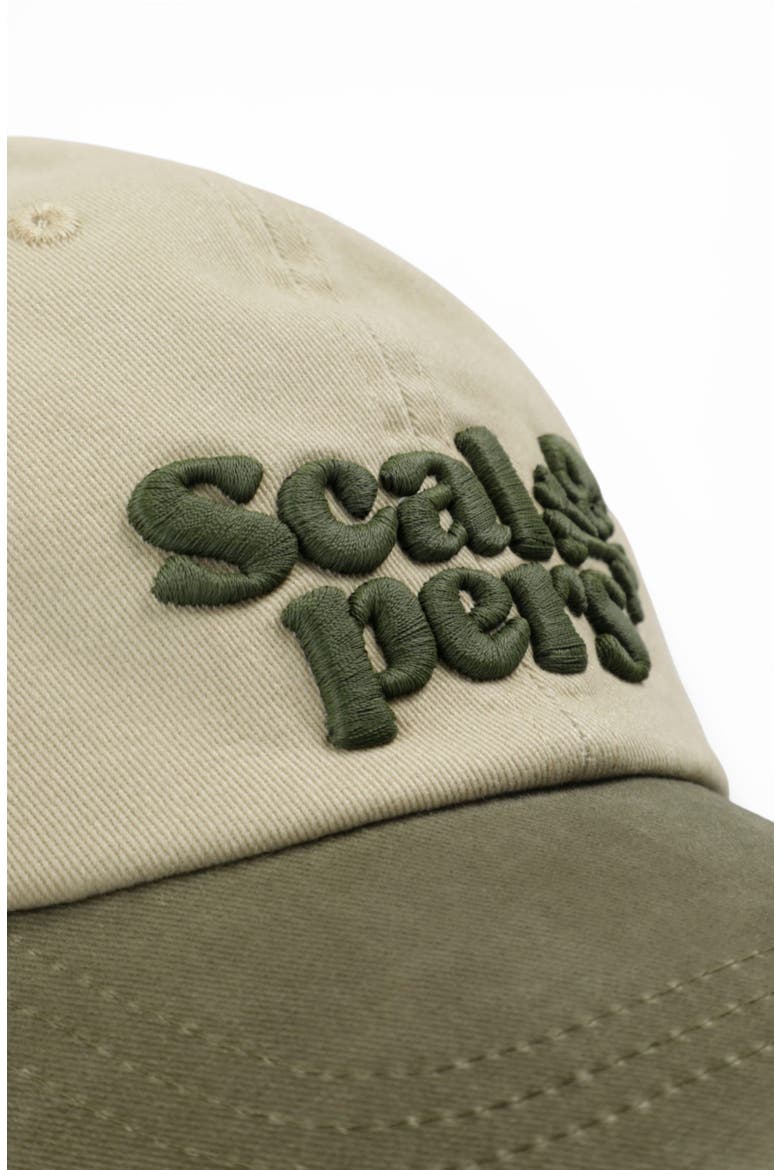 Contrast Embroidered Cap, Alternate, color, Beige