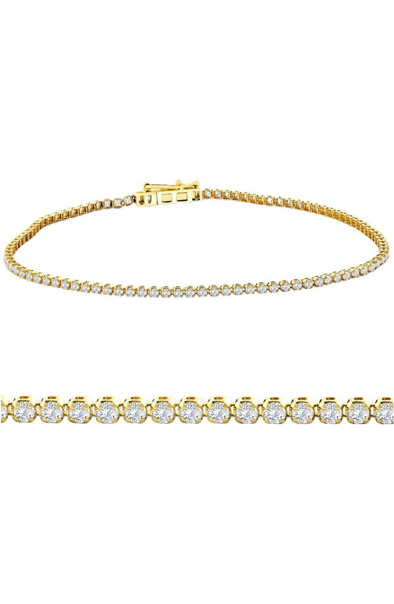 Bliss Diamond 1.23Ct Diamond Lightweight 7" Tennis Bracelet 14k Gold Lab Grown, Main, color,