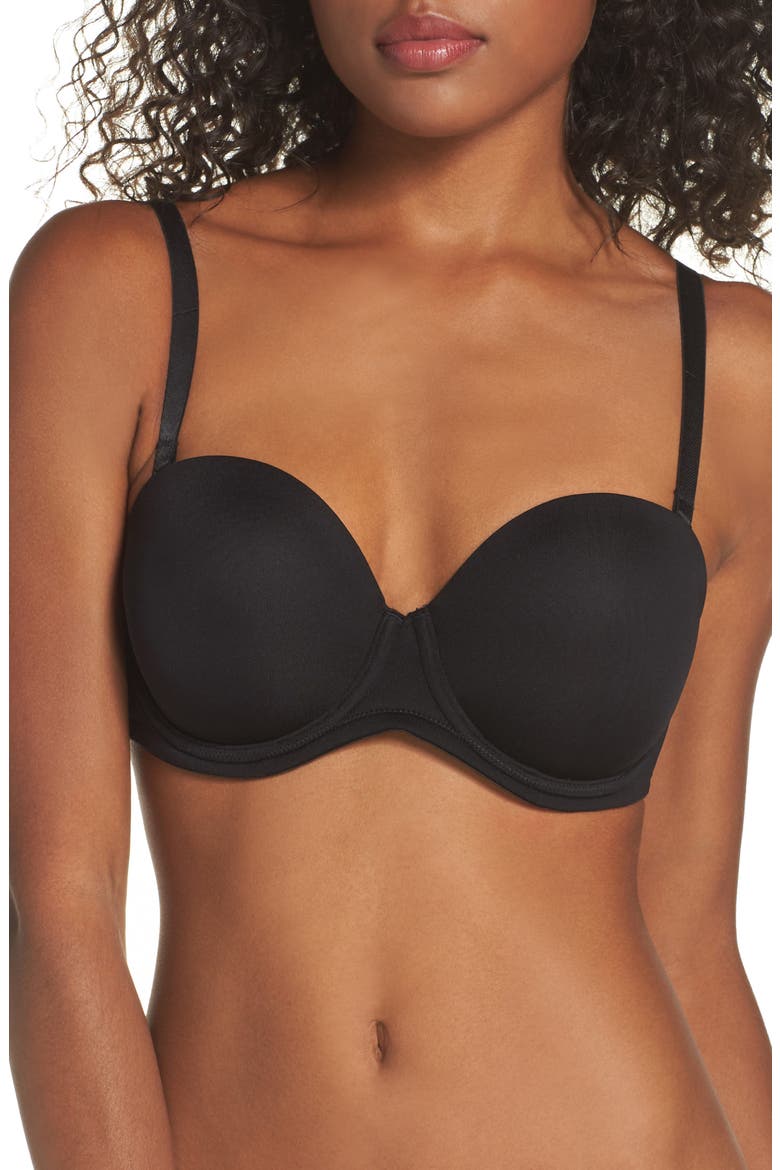 Red Carpet™ Convertible Strapless Bra, Alternate, color, BLACK