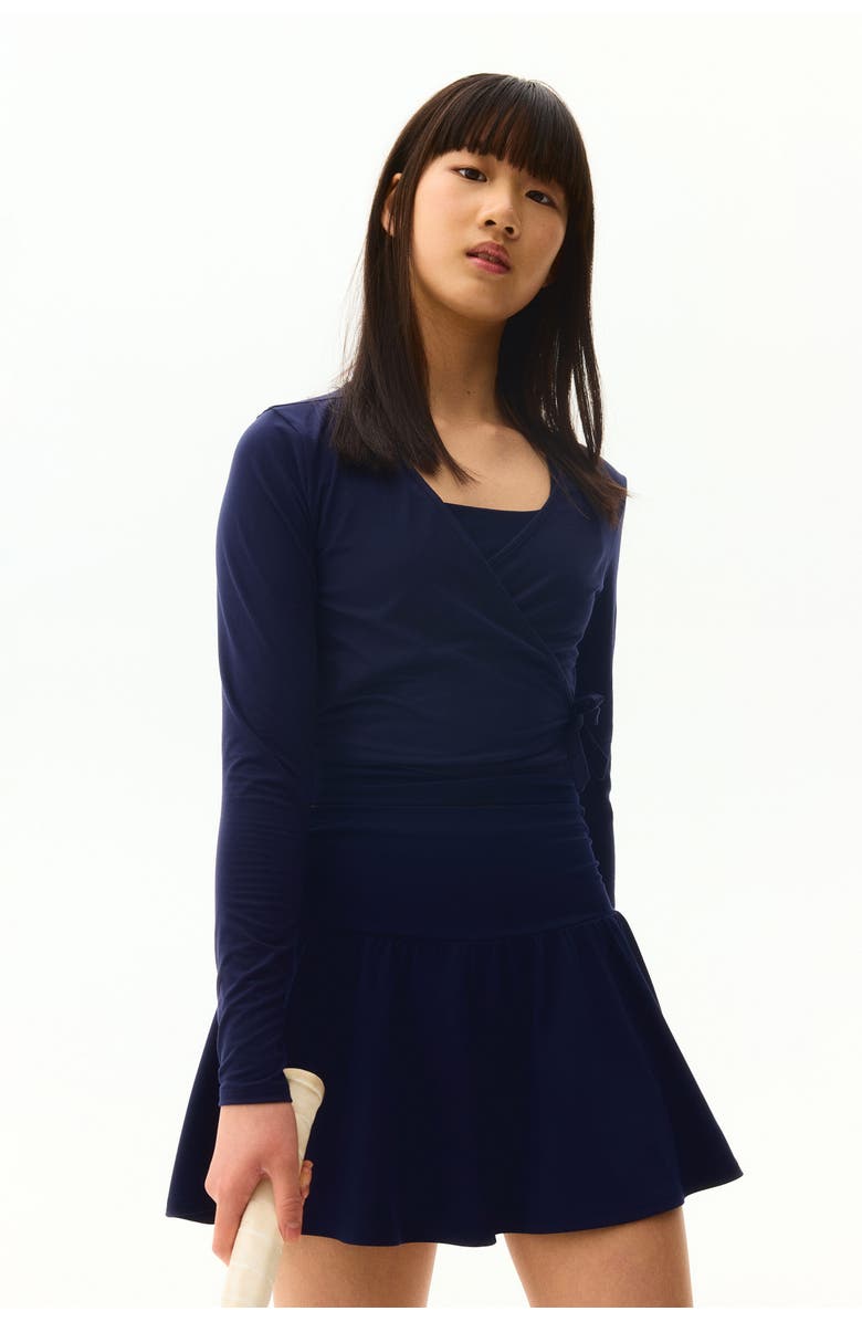 H&M Tennis Skirt With Softmove, Alternate, color, Navy Blue