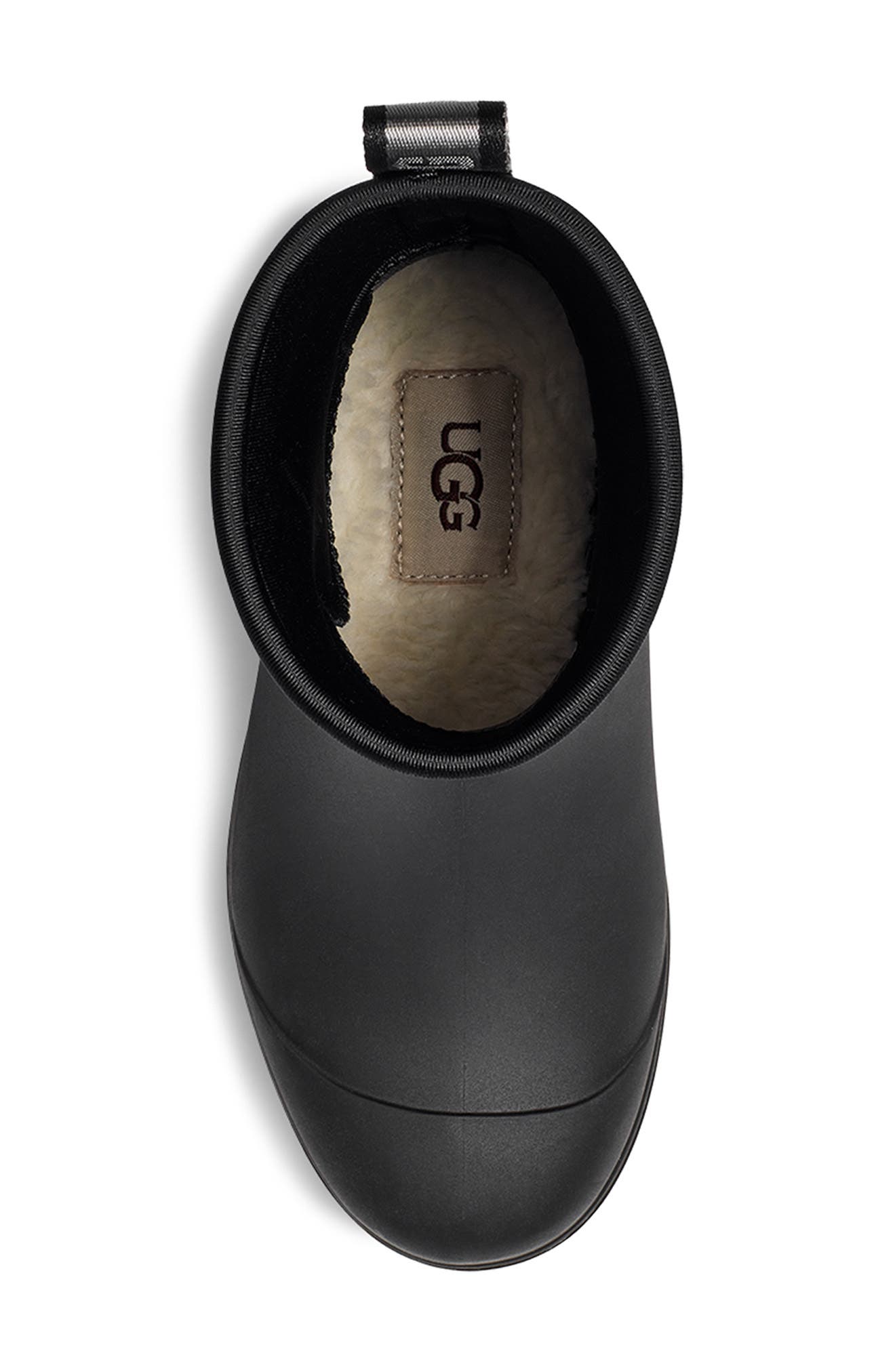 UGG<sup>®</sup> Kids' Droplet Waterproof Rain Boot, Alternate, color, Black