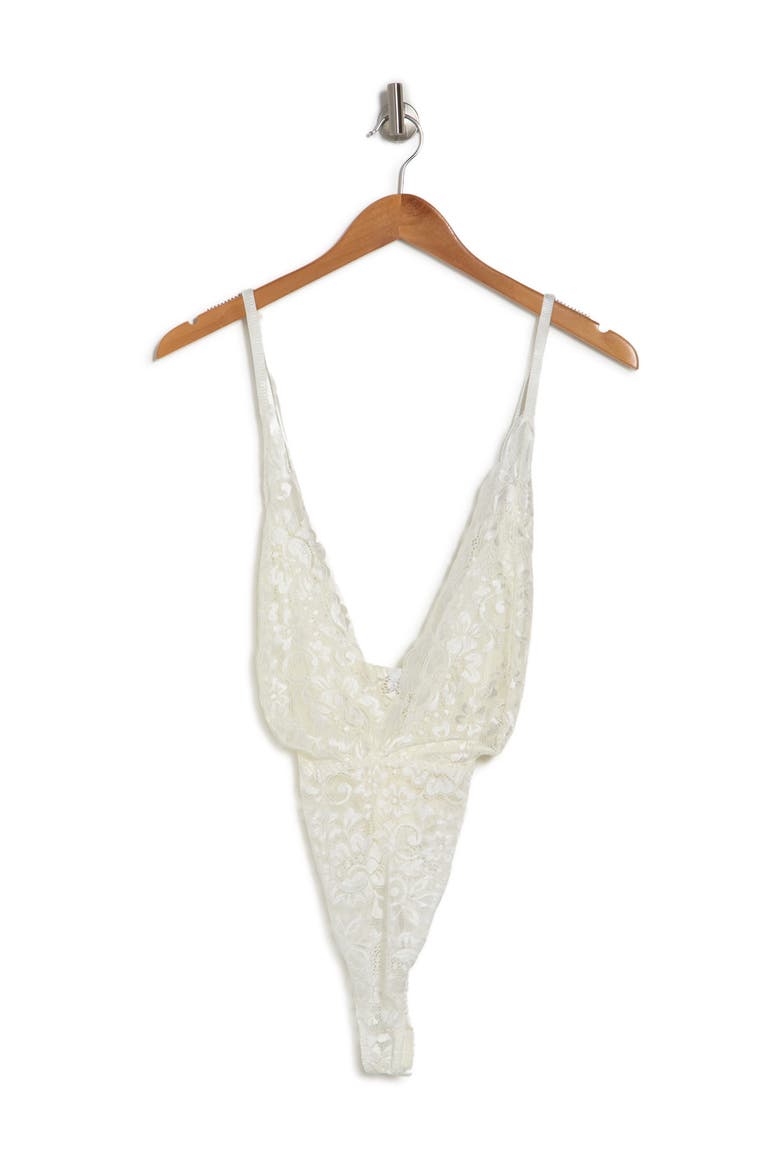 Lace Bodysuit, Alternate, color, IVORY