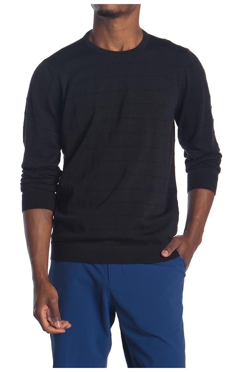 adidas Printed Crewneck Wool Golf Sweater, Main, color,