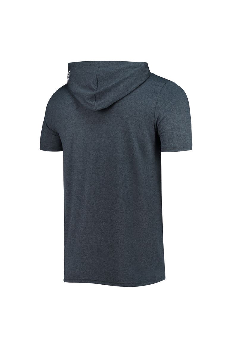 Men's New Era Heathered Navy Tennessee Titans Team Brushed Hoodie T-Shirt, Alternate, color, Navy