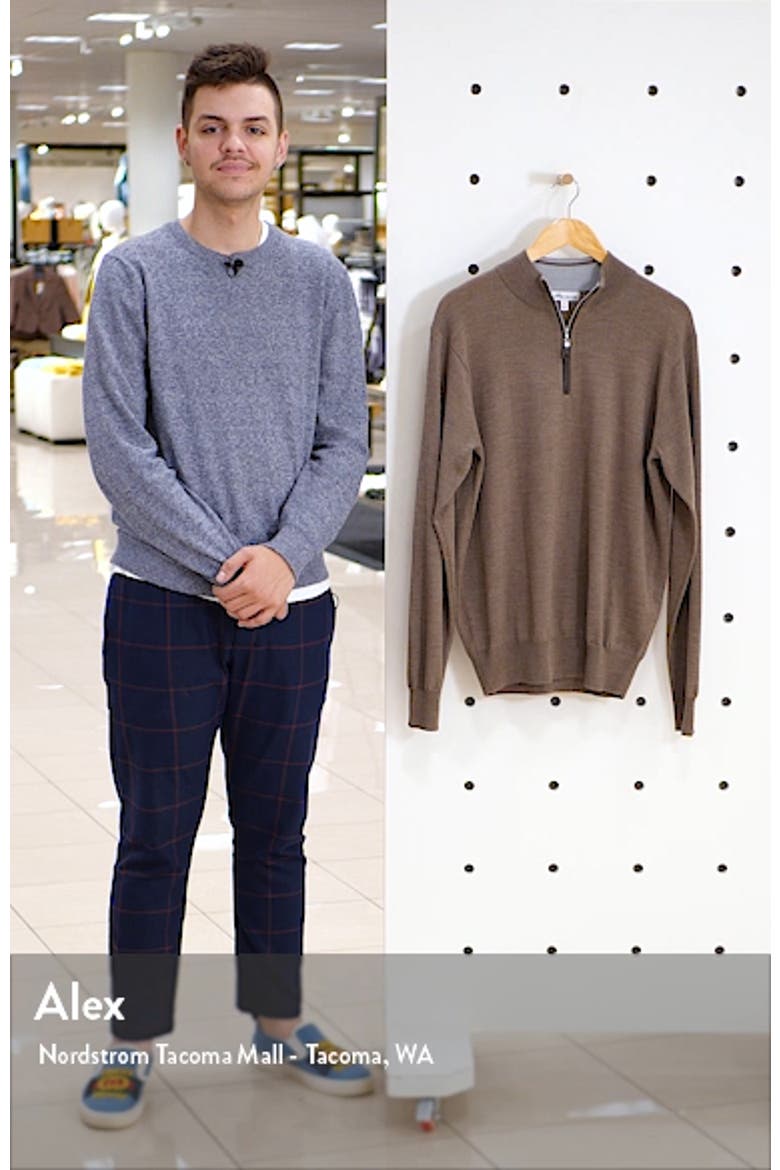 Crown Soft Wool Blend Quarter Zip Sweater video