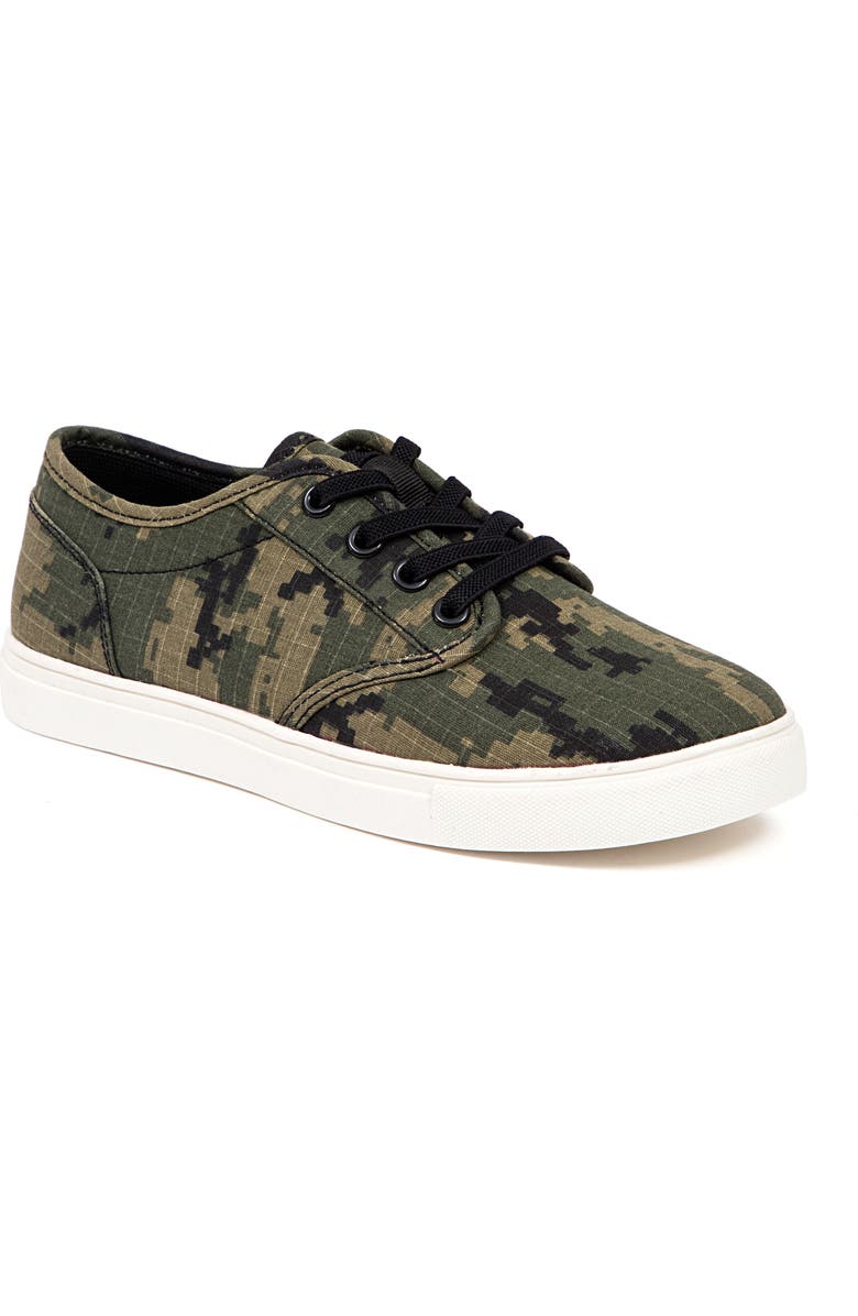 Deer Stags Kids' William Jr Camo Sneaker, Main, color, Olive/ Camo
