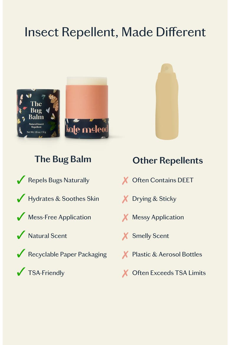 Bug Balm Natural Insect Repellent & Moisture Stick, Alternate, color, NO COLOR