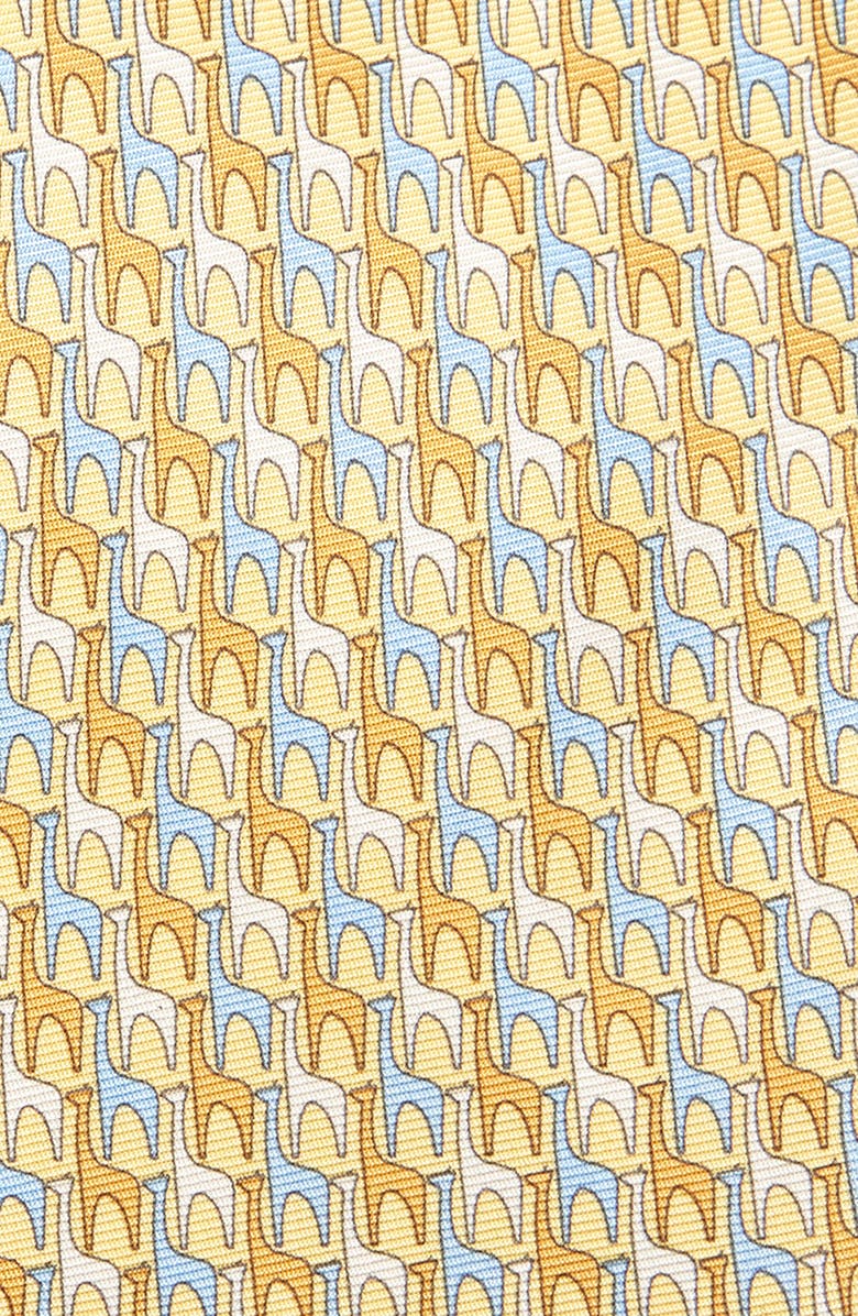 ZEGNA TIES Quadri Giraffe Silk Tie, Alternate, color, 