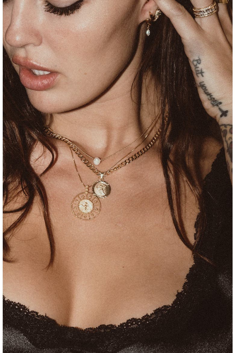 The Cupid Necklace, Alternate, color, GOLD
