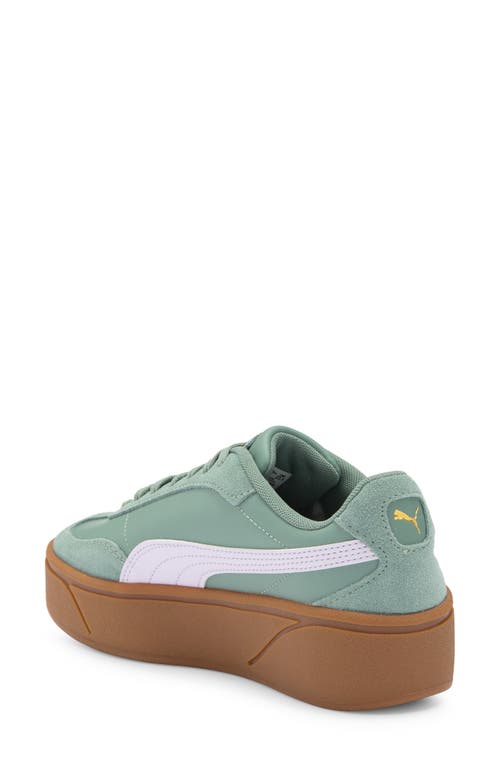 Puma Club Ii Era Platform Sneaker In Green Moon-lilac Frost