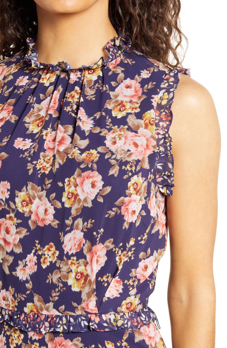 Julia Jordan Floral Ruffle Dress, Alternate, color, 