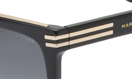 Marc Jacobs 56mm Flat Top Sunglasses In Black