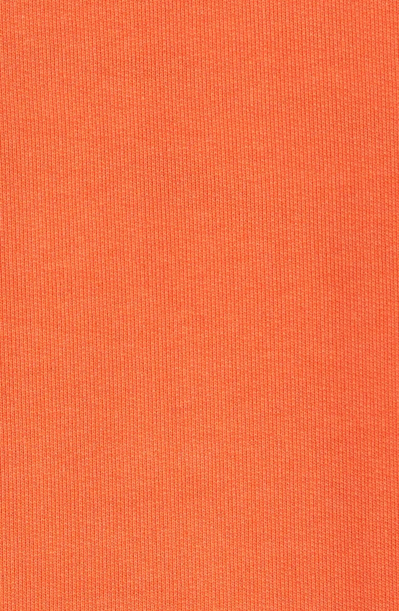 Balmain Short Sleeve Graphic Hoodie, Alternate, color, Orange/ White