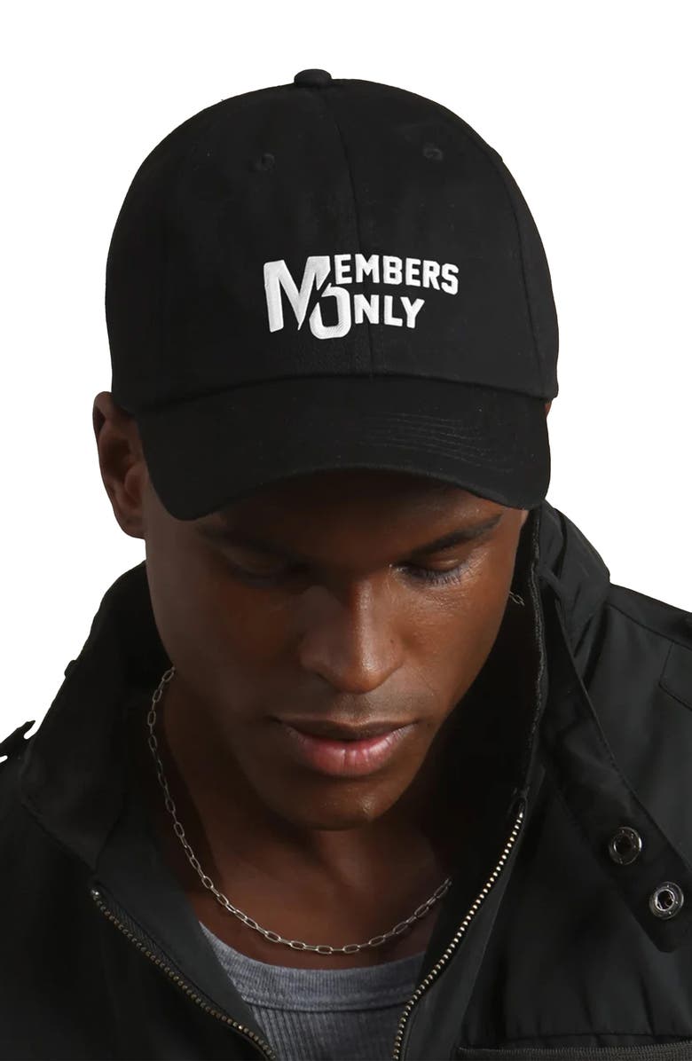 Members Only Washed Baseball Cap, Alternate, color, Black