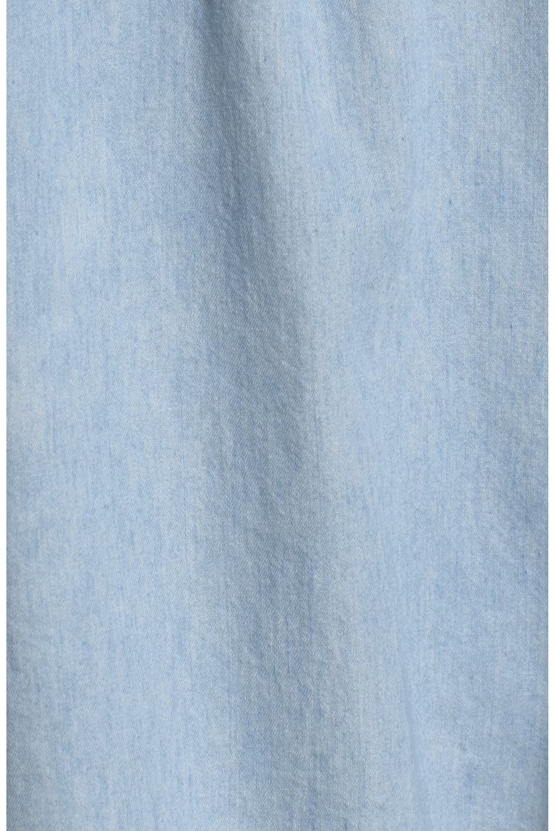 Lace-Up Chambray Camisole, Alternate, color, LIGHT WASH