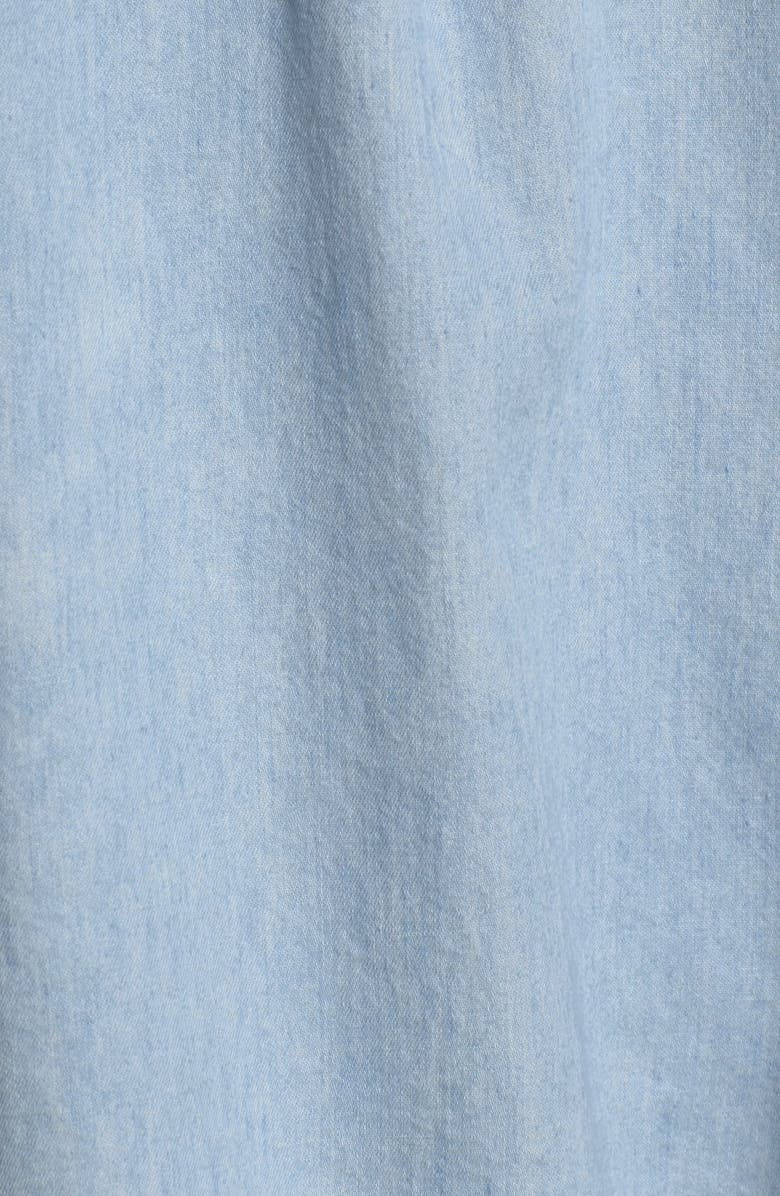 Mimi Chica Lace-Up Chambray Camisole, Alternate, color, 