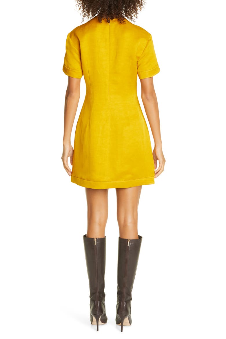 The Marcia Washed Linen Dress, Alternate, color, MARIGOLD