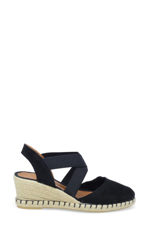 Miz Mooz Mona Wedge Heel Sandal In Black