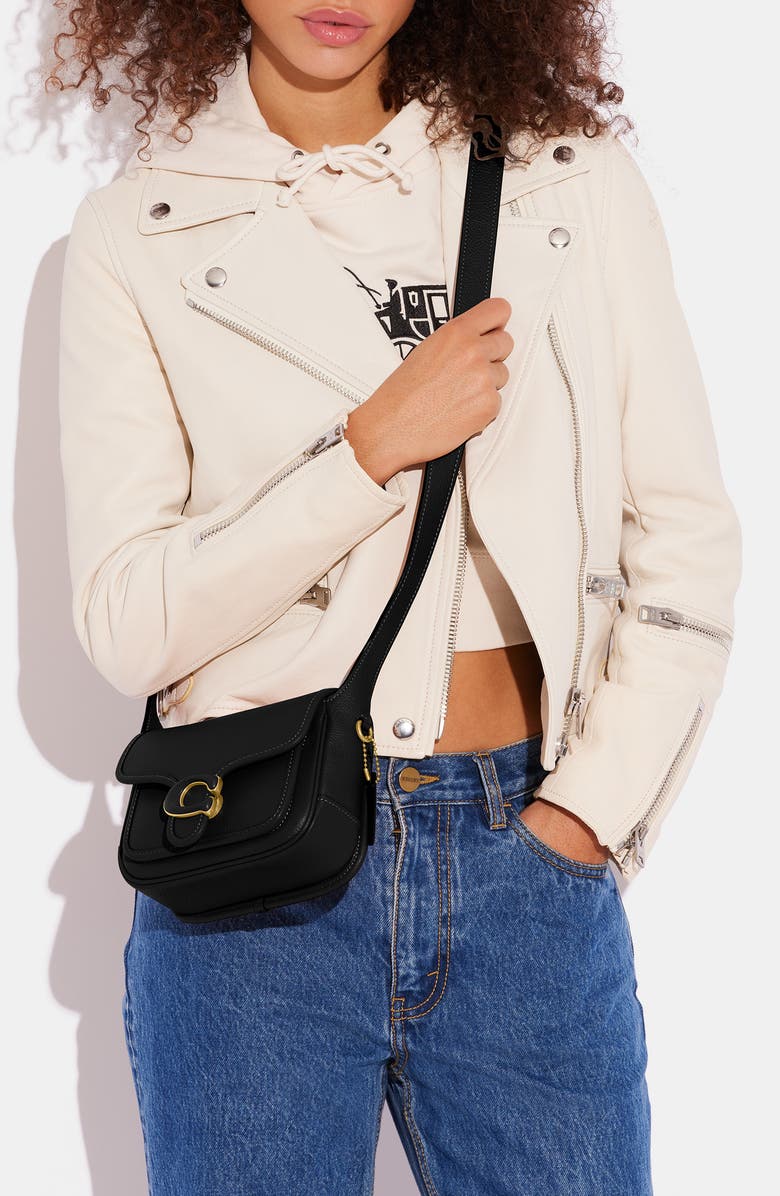 COACH Tabby Polished Pebble Leather Crossbody Messenger Bag, Alternate, color,