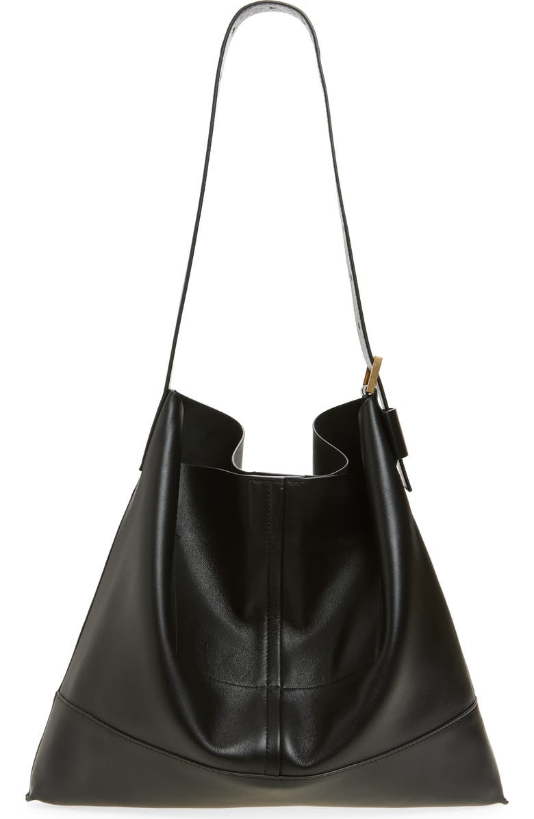 AllSaints Medium Asha Shoulder Bag, Alternate, color, Black