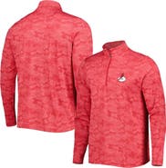 ANTIGUA Men's Antigua Red Arizona Cardinals Brigade Throwback Quarter-Zip Top