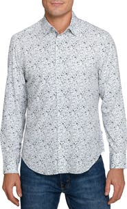 Brooklyn Brigade Botanical Print Woven Long Sleeve Basic