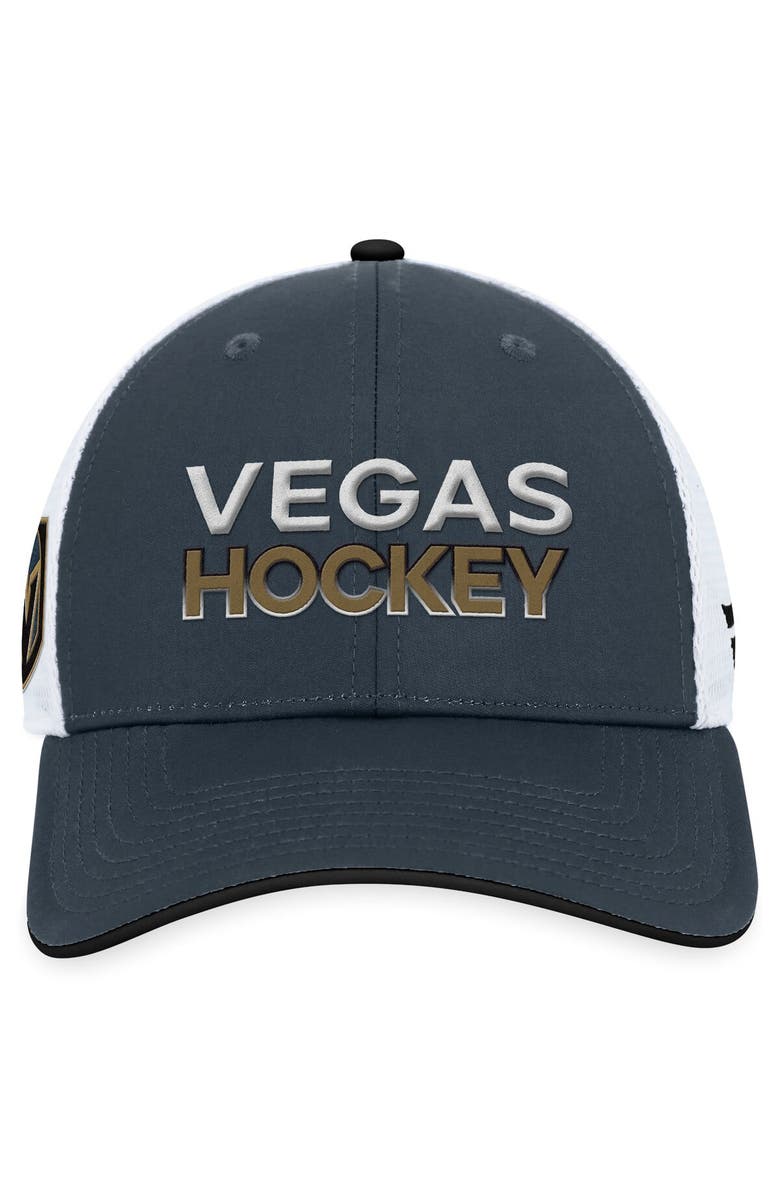 FANATICS Men's Fanatics Branded  Gray Vegas Golden Knights Rink Trucker Adjustable Hat, Alternate, color, 