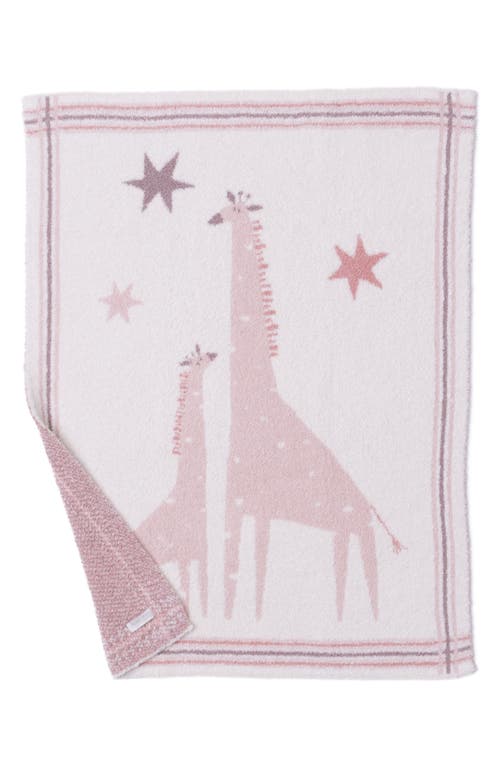 Barefoot Dreams Giraffe Jacquard Cozychic® Stroller Blanket In Pink
