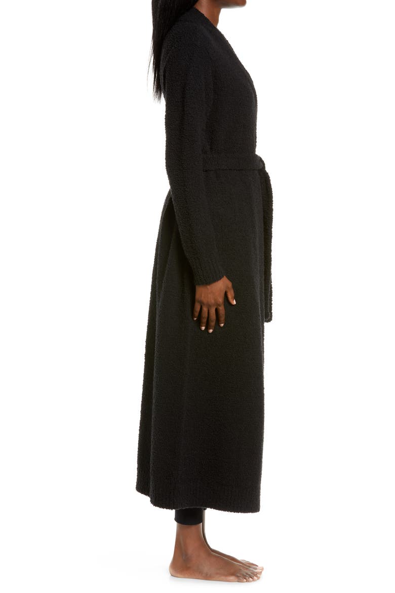 Lenny Sweater Robe, Alternate, color, BLACK