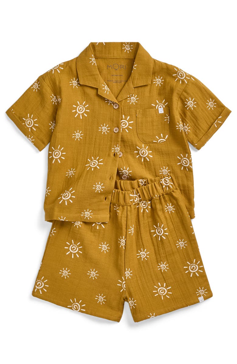 MORI Sun Muslin Shirt, Alternate, color, Sun Gardenia