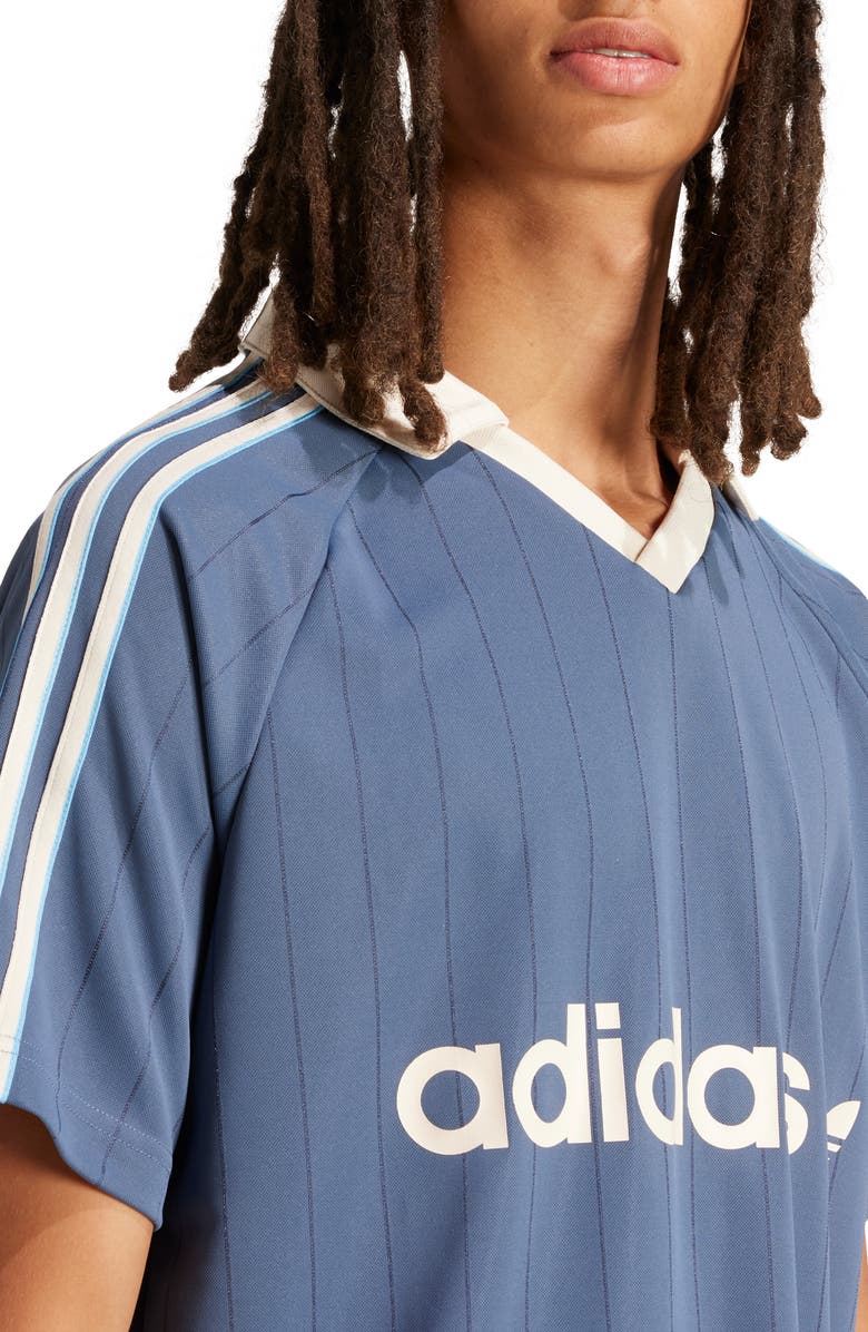 adidas Originals 3-Stripes Pinstripe Jersey, Alternate, color, 