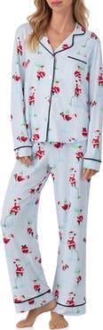 Room Service Pjs Long Sleeve Print Pajamas