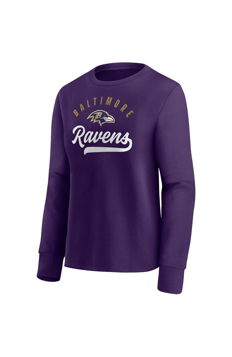 FANATICS Women's Fanatics Branded Purple Baltimore Ravens Ultimate Style Pullover Sweatshirt, Alternate, color, 