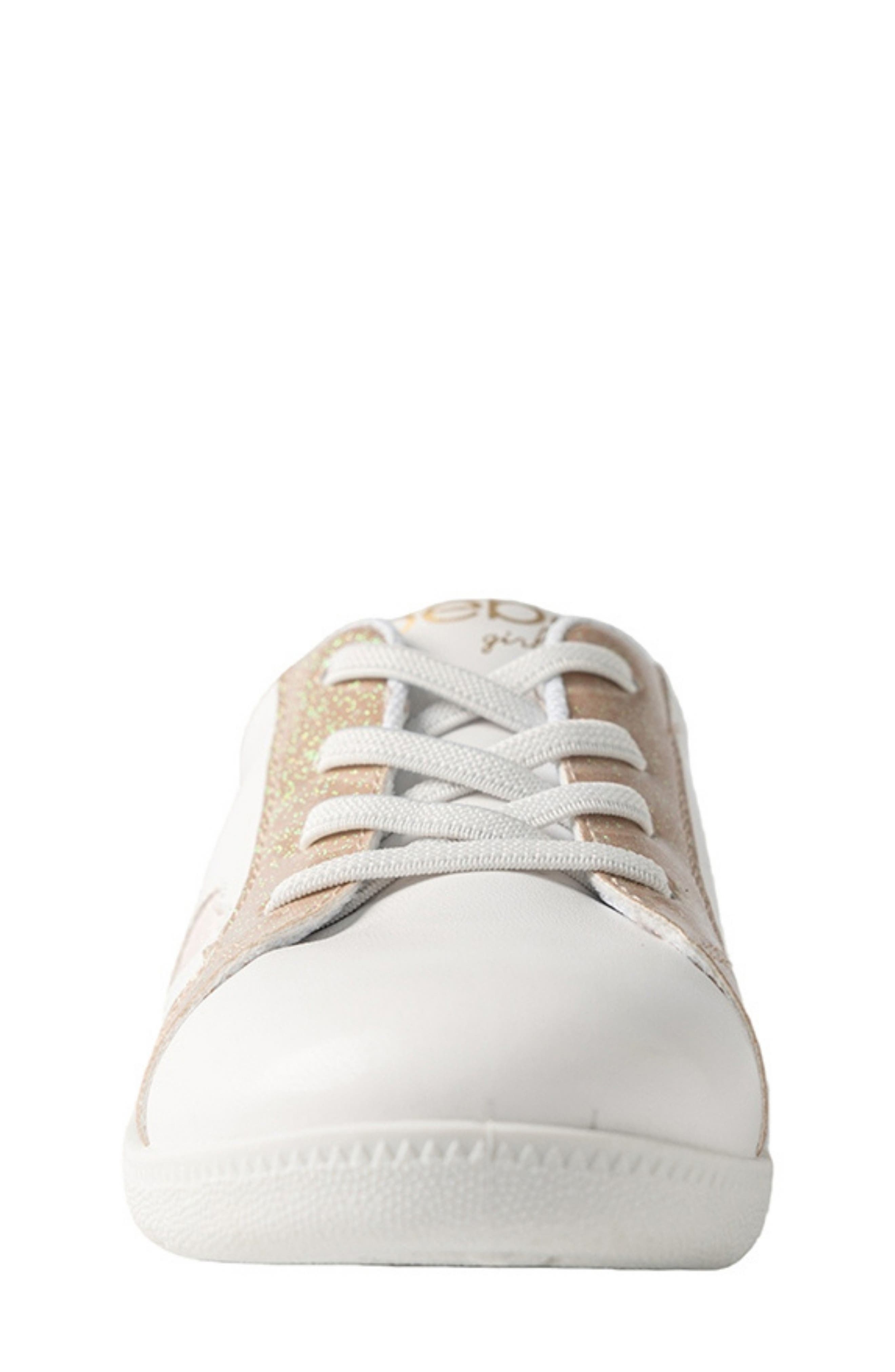 Kids' Heart Sneaker, Alternate, color, WHITE