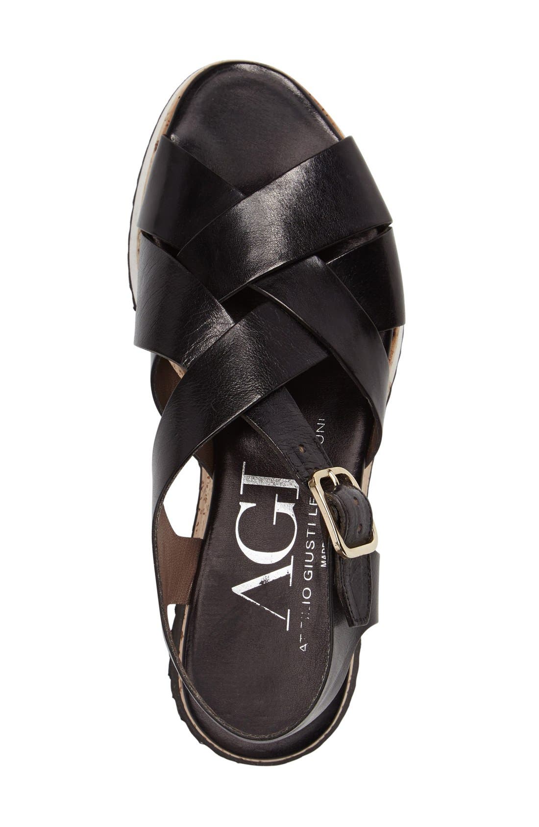 AGL Cork Platform Sandal, Alternate, color, 