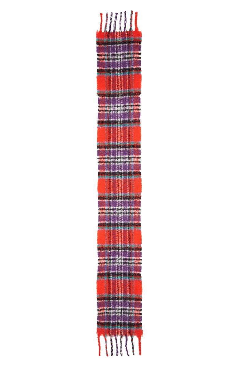 Topshop Heavy Check Scarf, Alternate, color, 