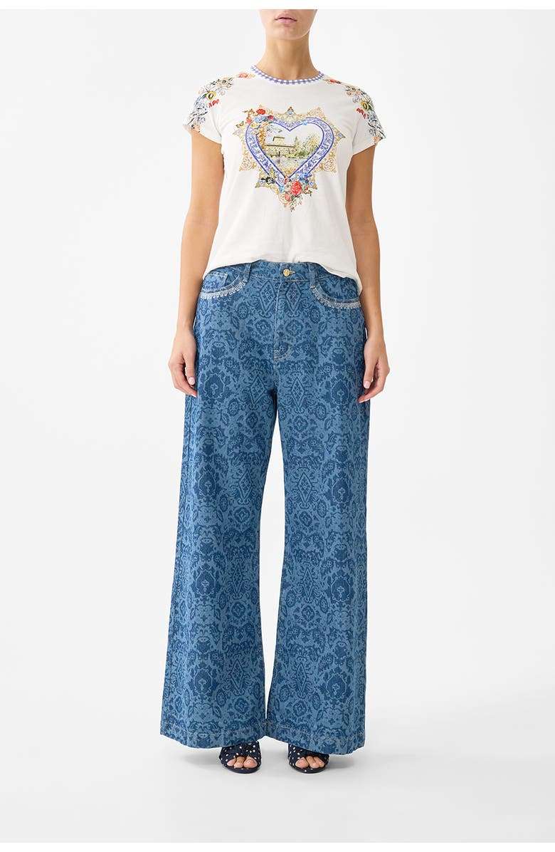 Camilla Slim Fit Round Neck T-Shirt, Main, color, The Pottery Parlour