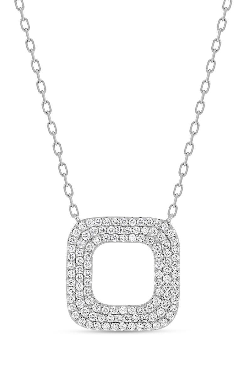 Varda 18k Gold Diamond Pendant Necklace, Main, color, WHITE