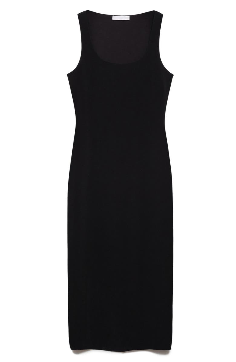 MANGO Square Neck Stretch Tank Dress, Alternate, color,