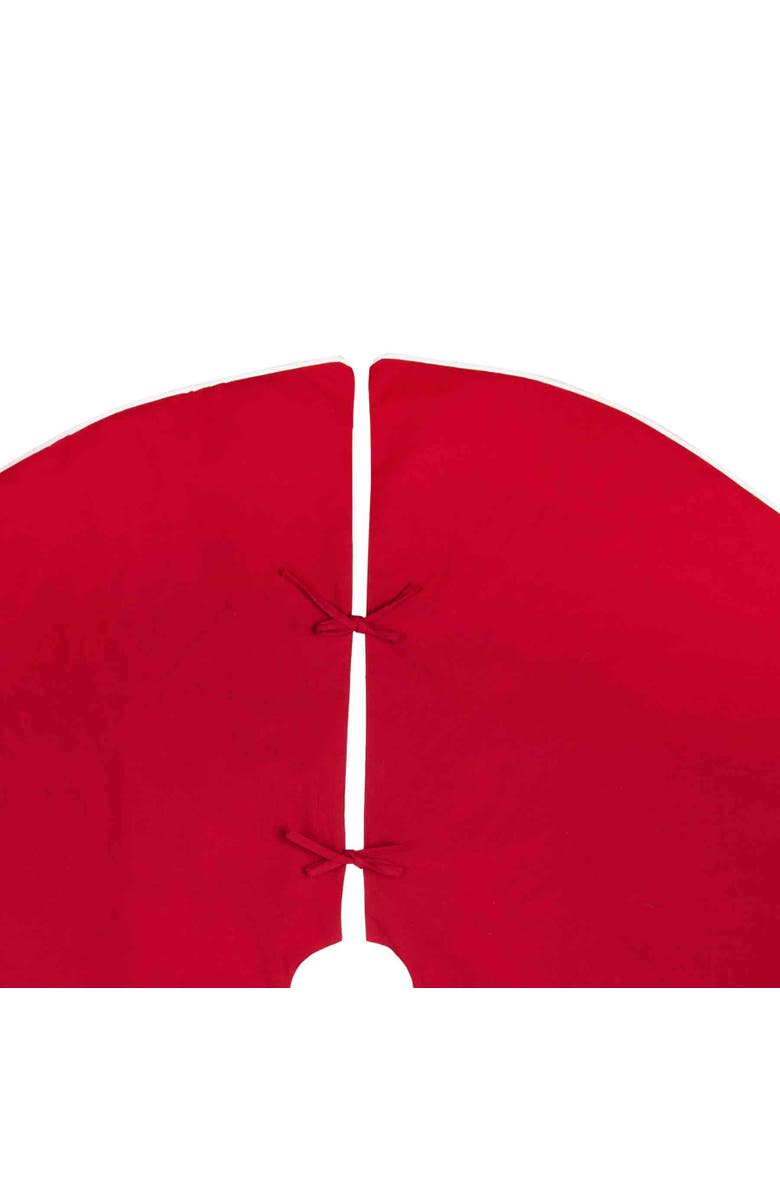 C&F Home Holiday Presents 100% Cotton Red Christmas Tree Skirt 54", Alternate, color, Red