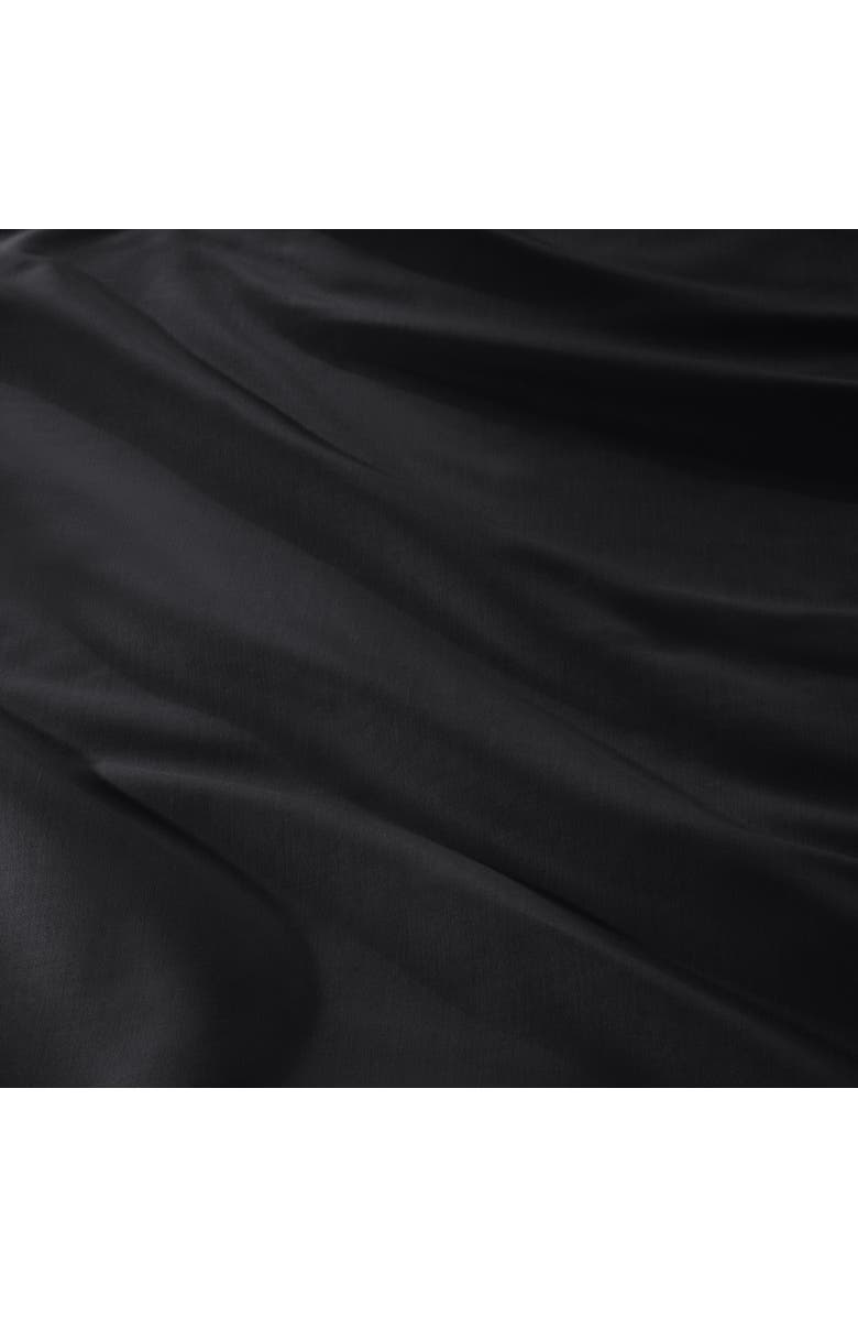 Bare Home 400 Thread Count Organic Cotton Sateen Fitted Sheet, Alternate, color, Black