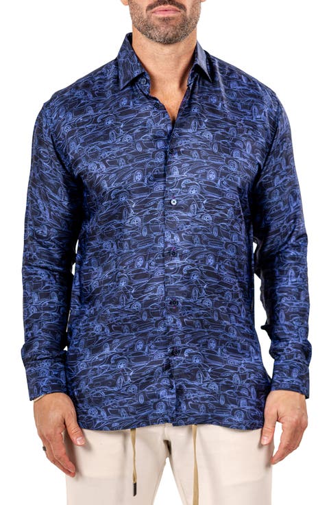 Fibonacci Marthy Contemporary Fit Button-Up Shirt