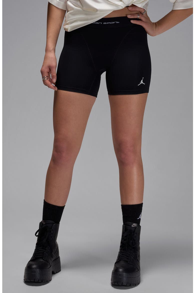 Leak Protection Period Bike Shorts, Main, color, 010 BLACK