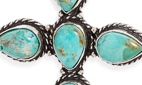 Child Of Wild Turquoise Drop Earrings In Silver