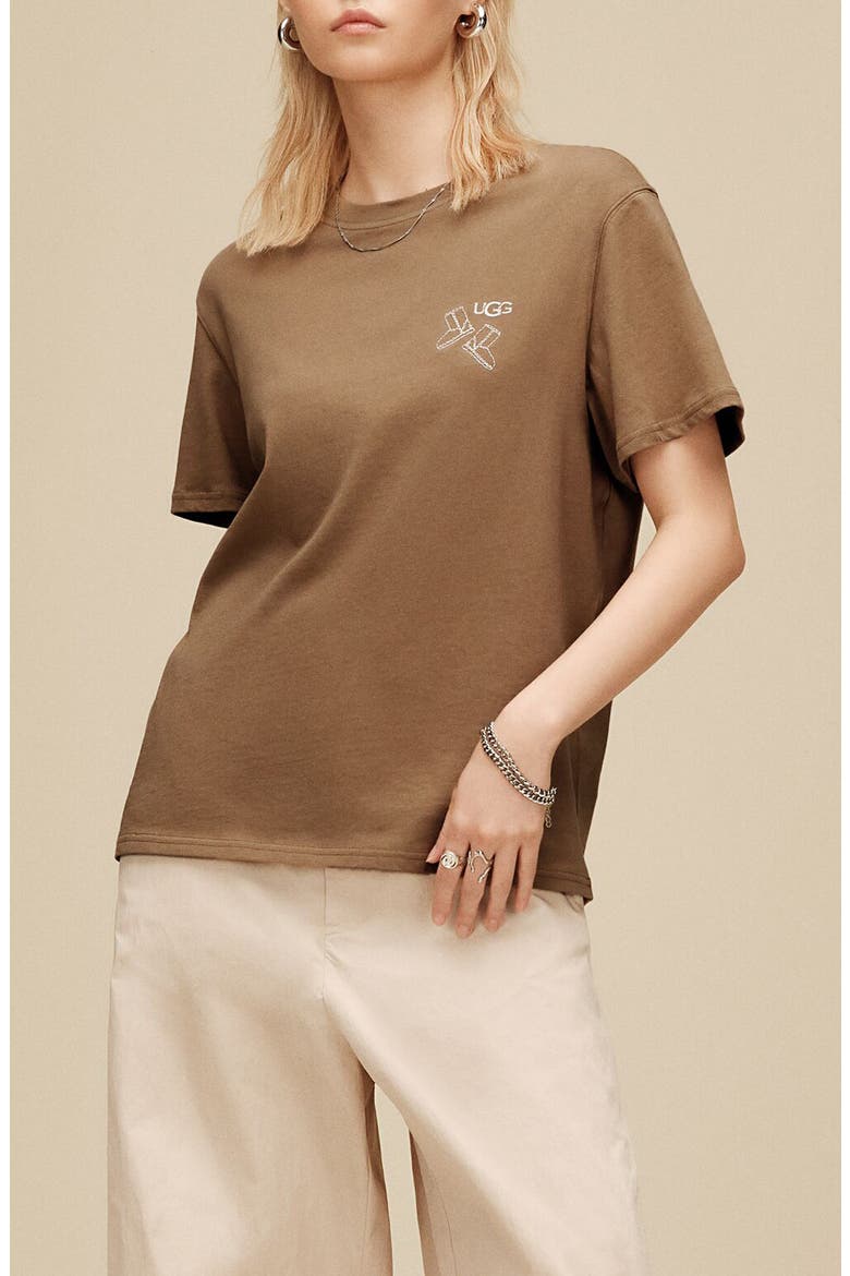 Classic Boot Graphic Tee, Main, color, COFFEE GROUNDS